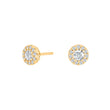 Silver ear studs KATENOR
