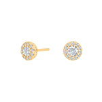 Silver ear studs KATENOR