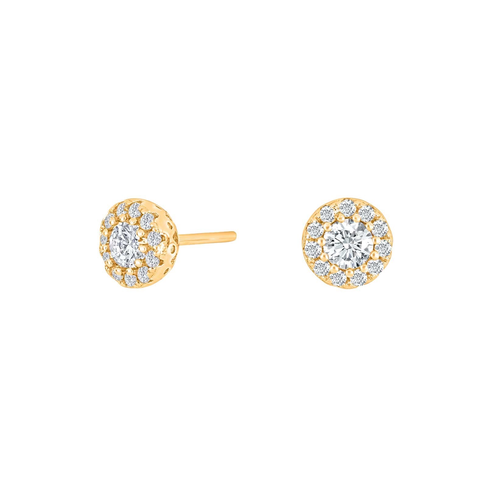 Silver ear studs KATENOR