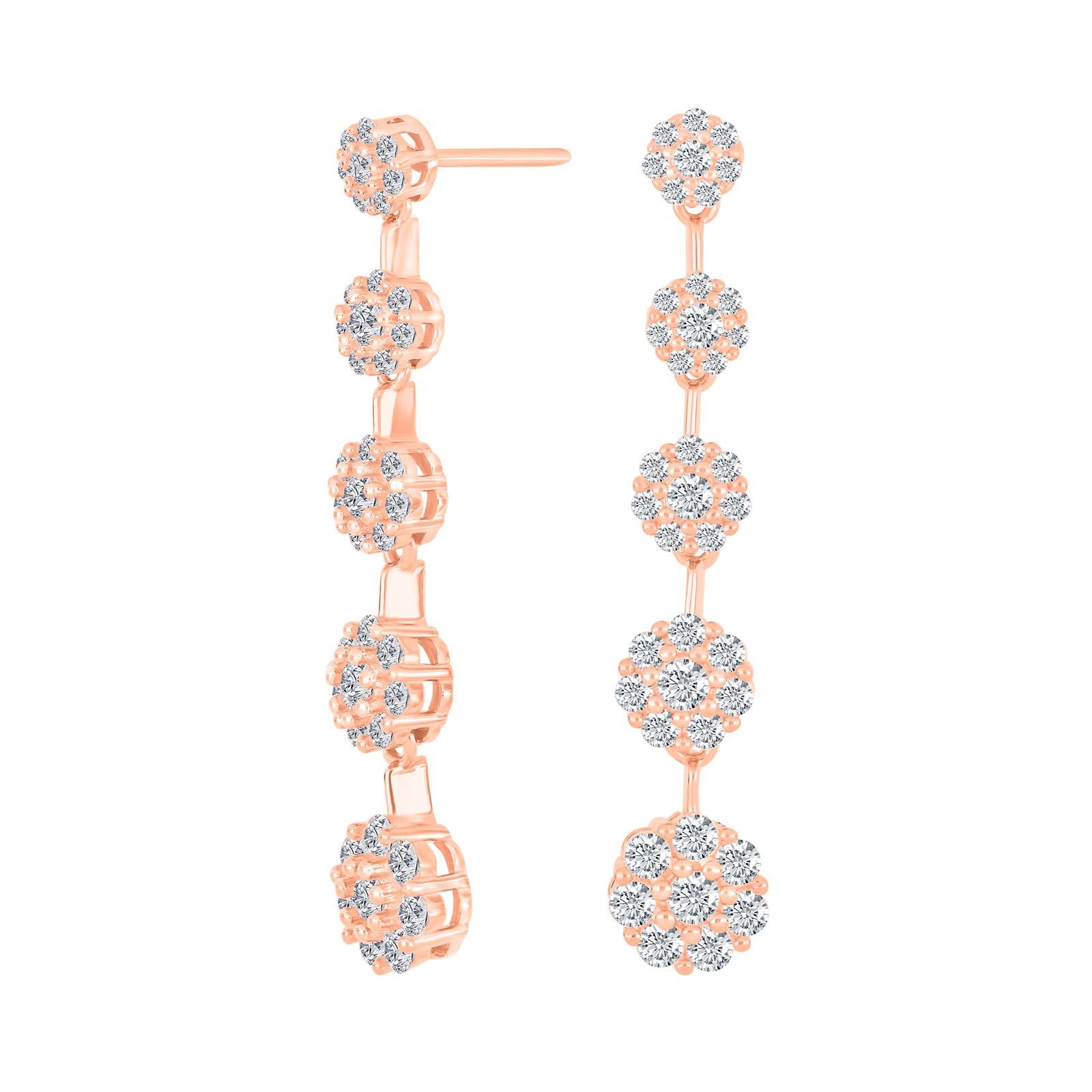Silver earrings LISANOR