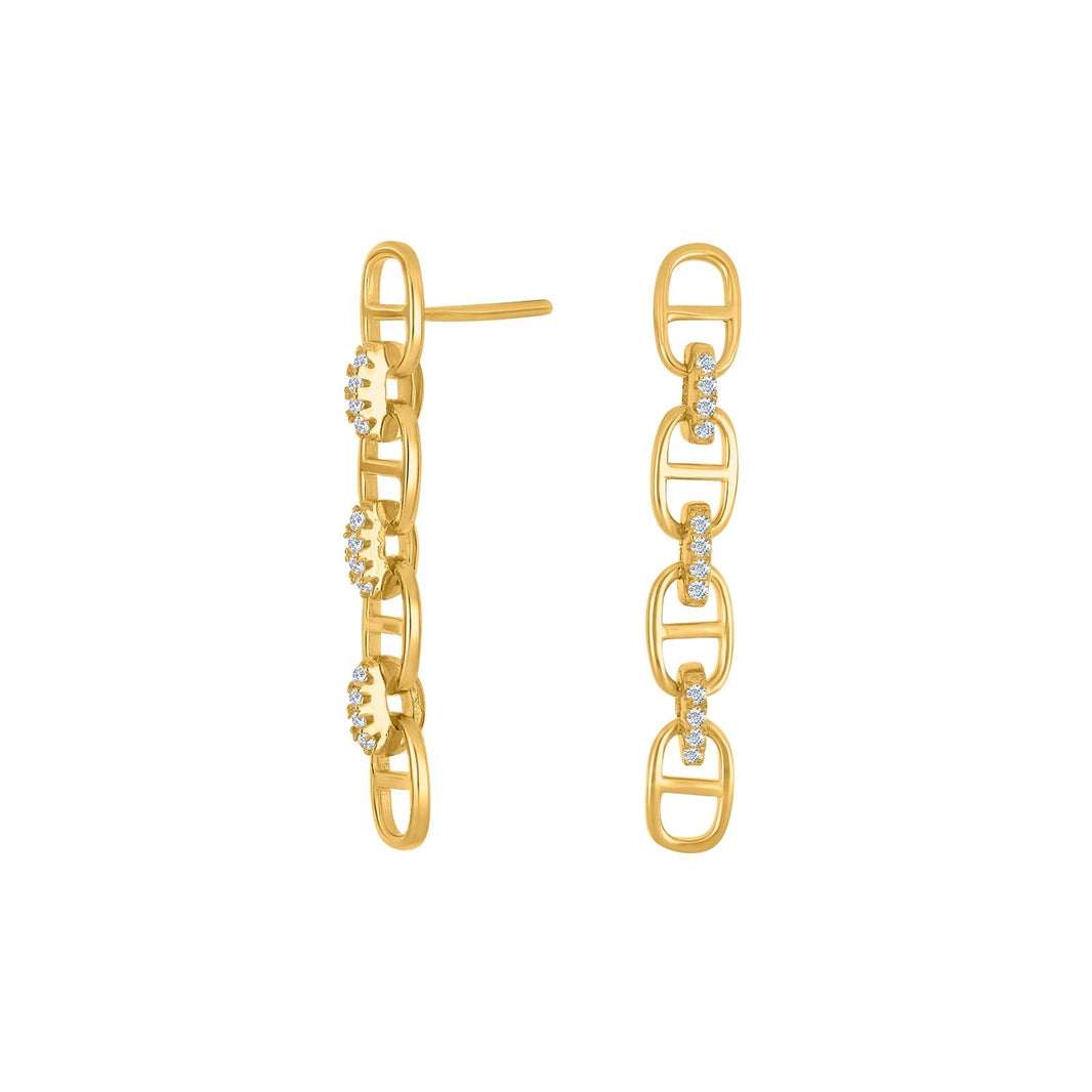 Silver earrings LARANOR