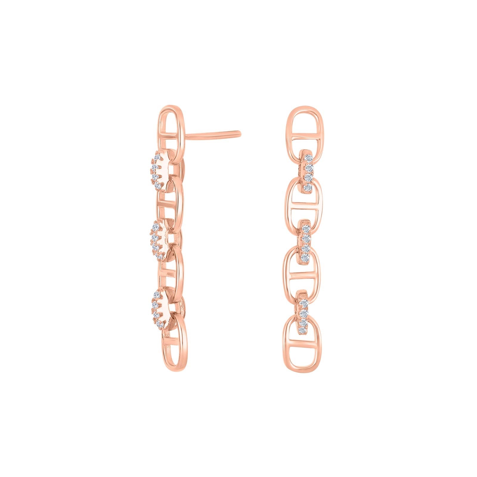 Silver earrings LARANOR
