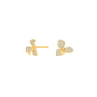 Silver ear studs LOUISENOR 8mm
