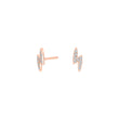 Silver earrings LUNANOR lightning