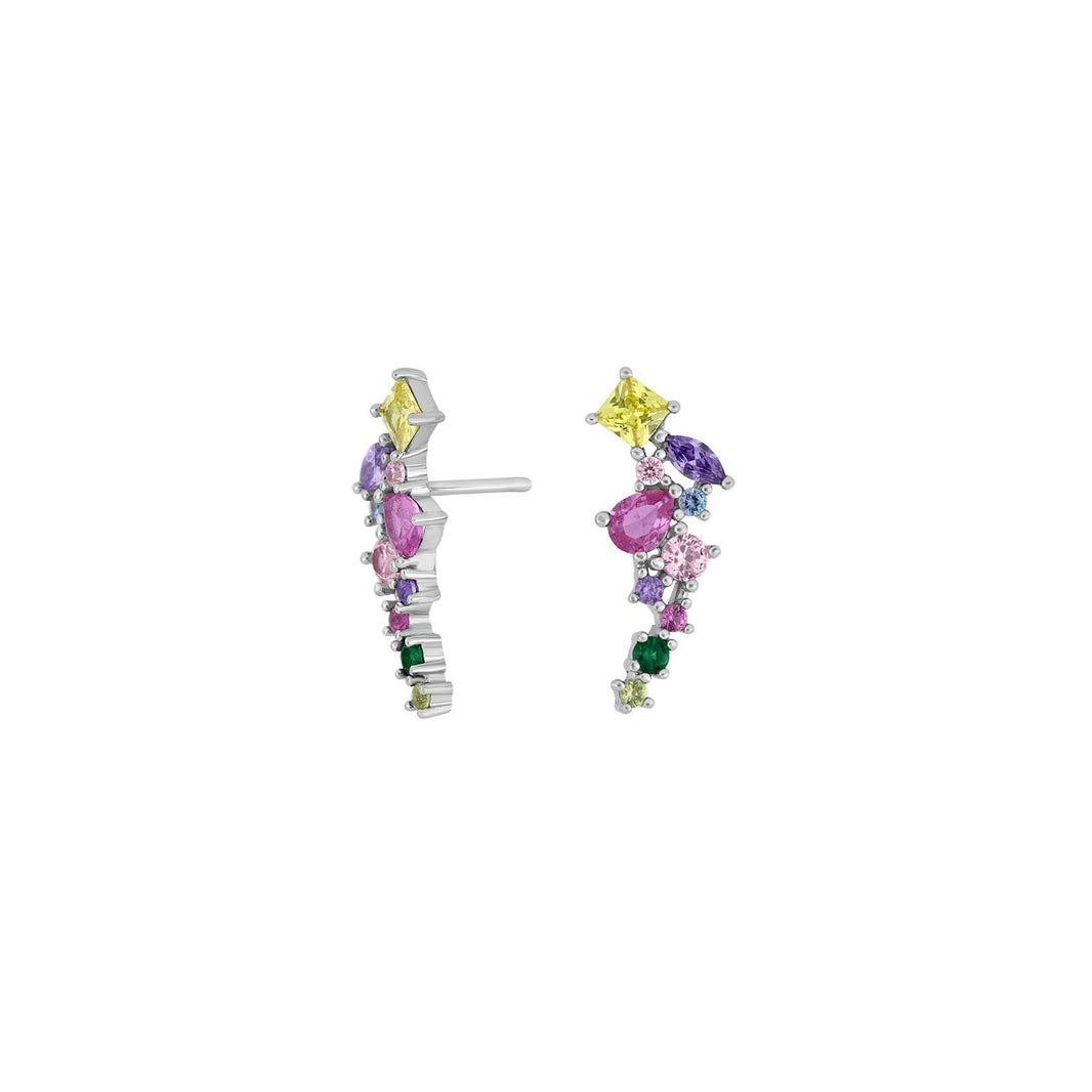 Silver earrings METTENOR multi