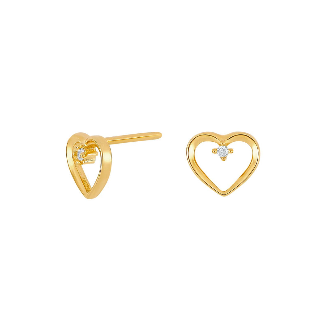 Silver ear studs ODANOR