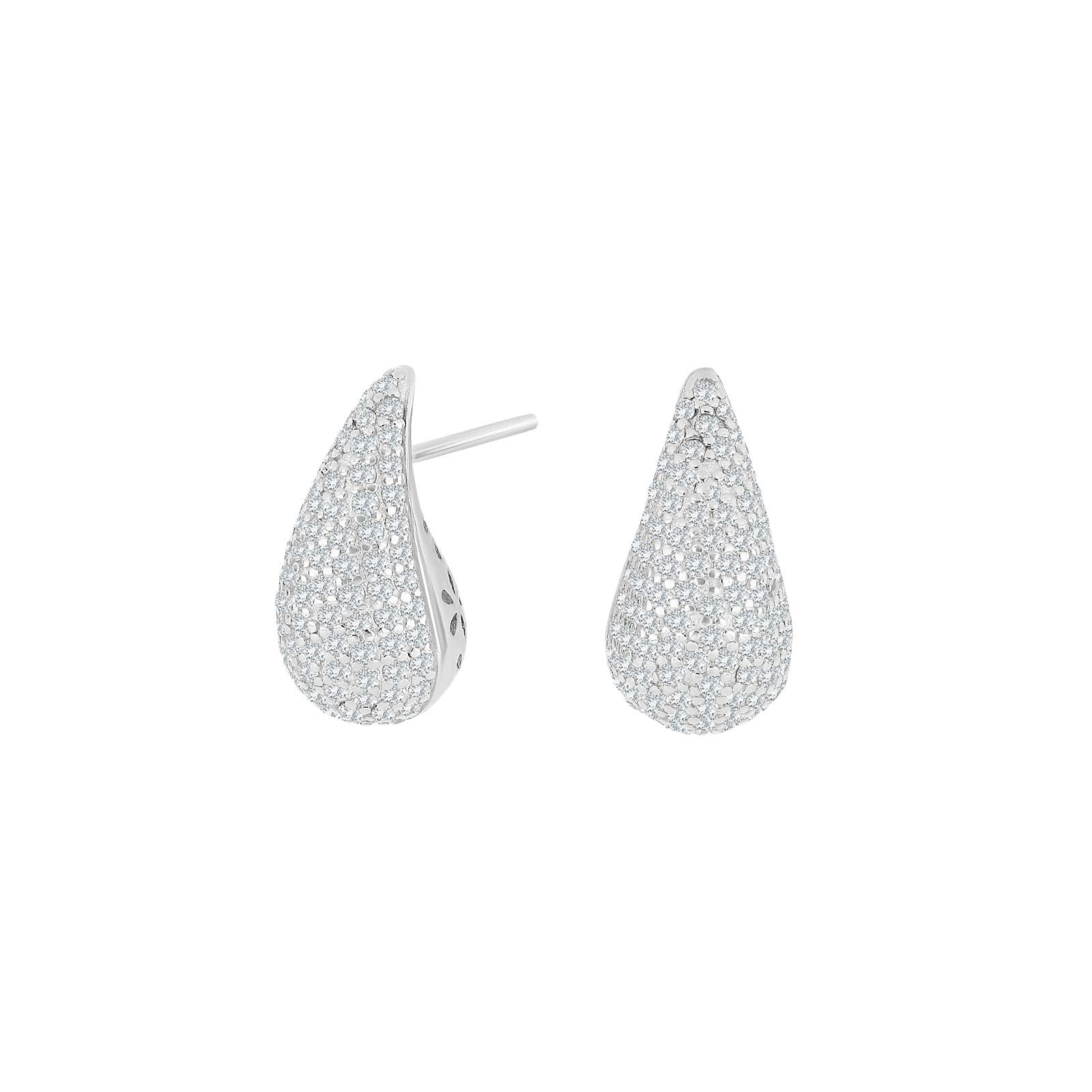 Silver earrings OPALNOR