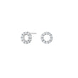 Silver earring circle