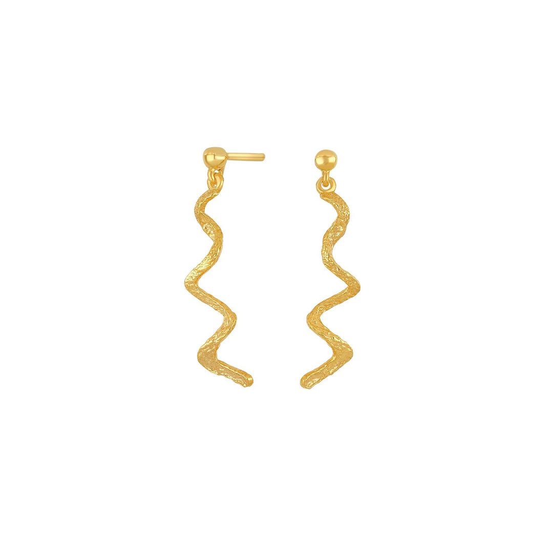 Gold-plated ear studs FUN52