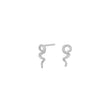 Silver ear studs GEM52 1