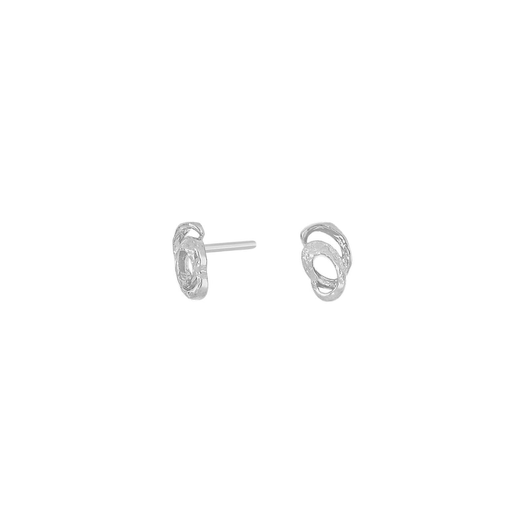 Silver ear studs GEM52 2