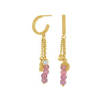 Gold plated silver hoops ICE52