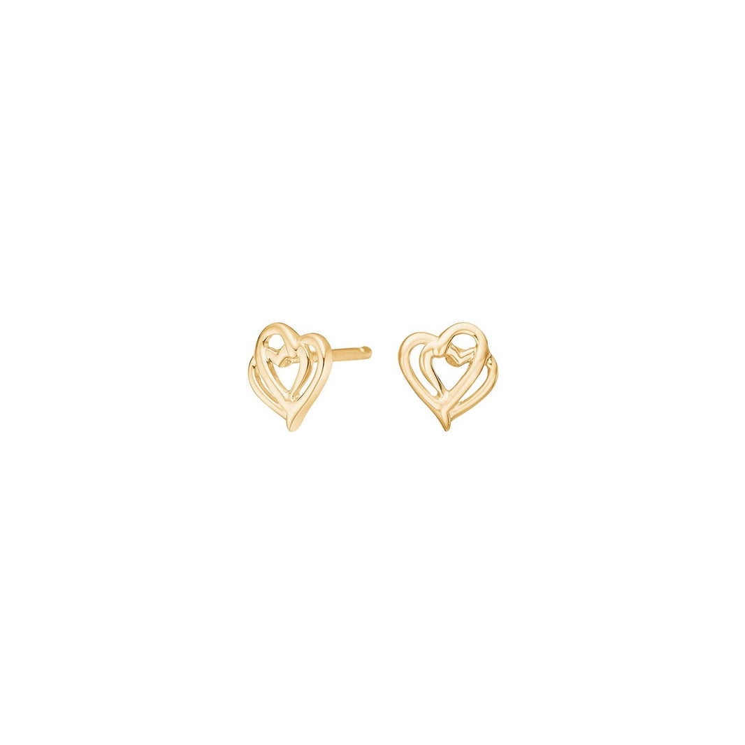 14ct. gold earrings hearts