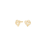 14ct. gold earrings hearts
