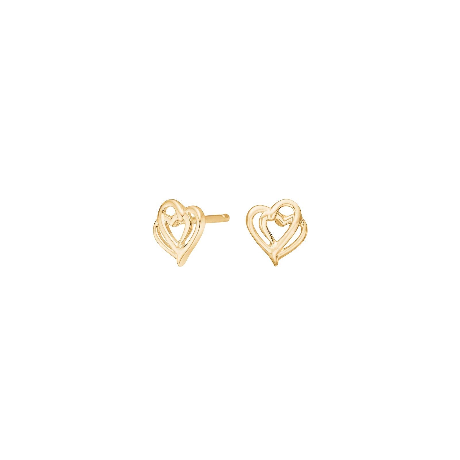 14ct. gold earrings hearts