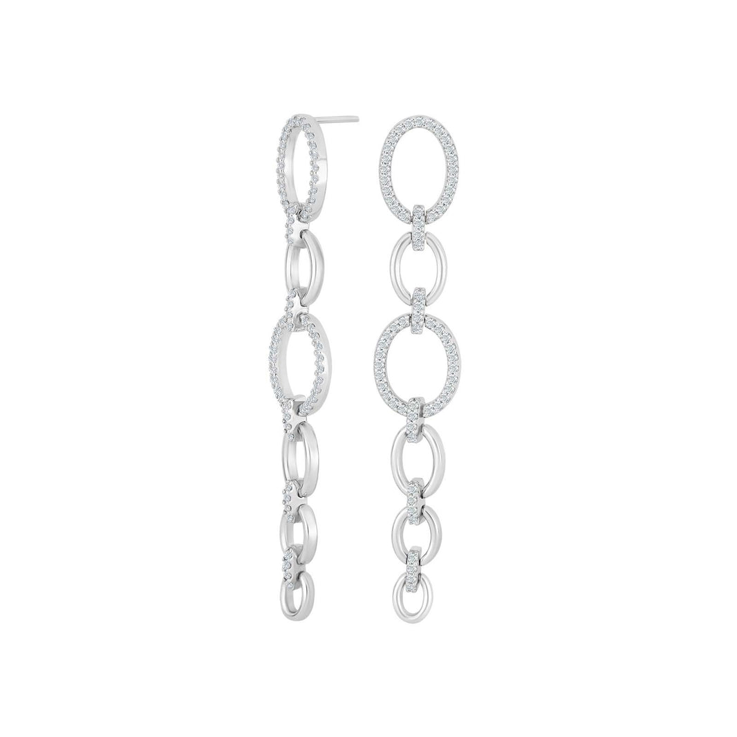 Silver earrings MIMINOR round
