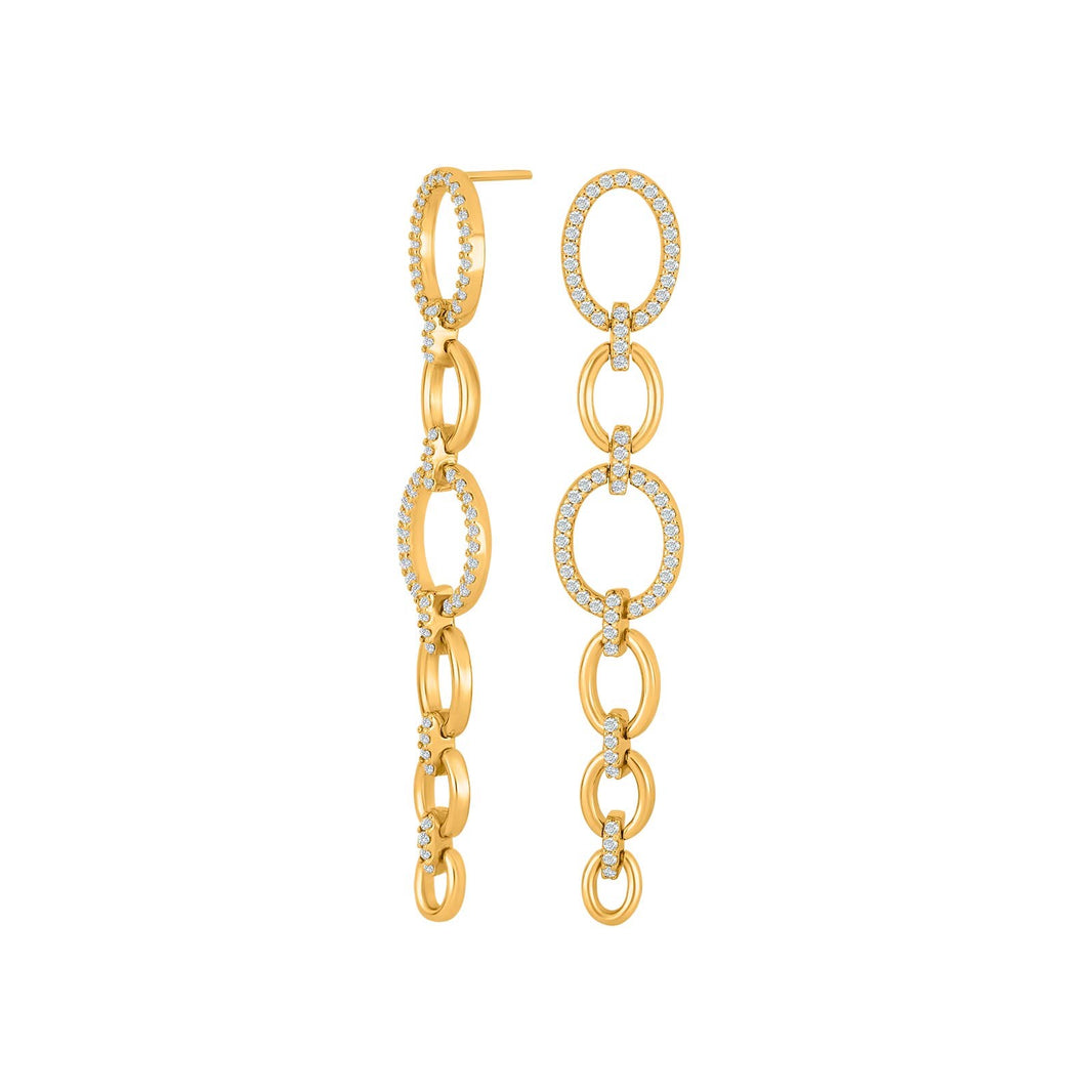 Silver earrings MIMINOR round