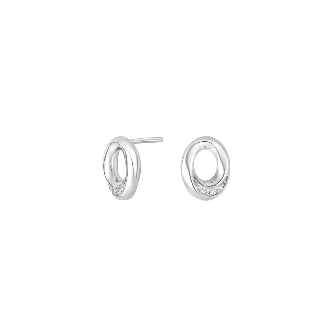 Silver ear studs OLGANOR