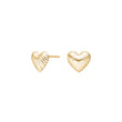 Silver earrings large heart BREEZE52