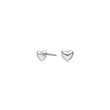 Silver earrings small heart BREEZE52
