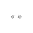 Silver ear studs small circle BREEZE52