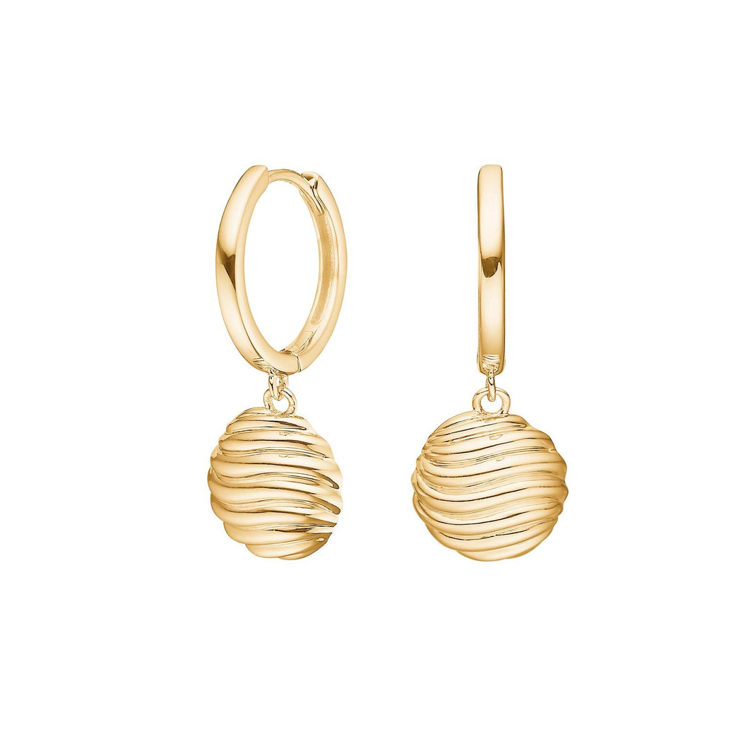 Silver earrings circle BREEZE52
