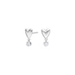 Silver ear studs RISANOR