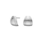 Siersbøl Rhod. Silver earrings small LINÈA