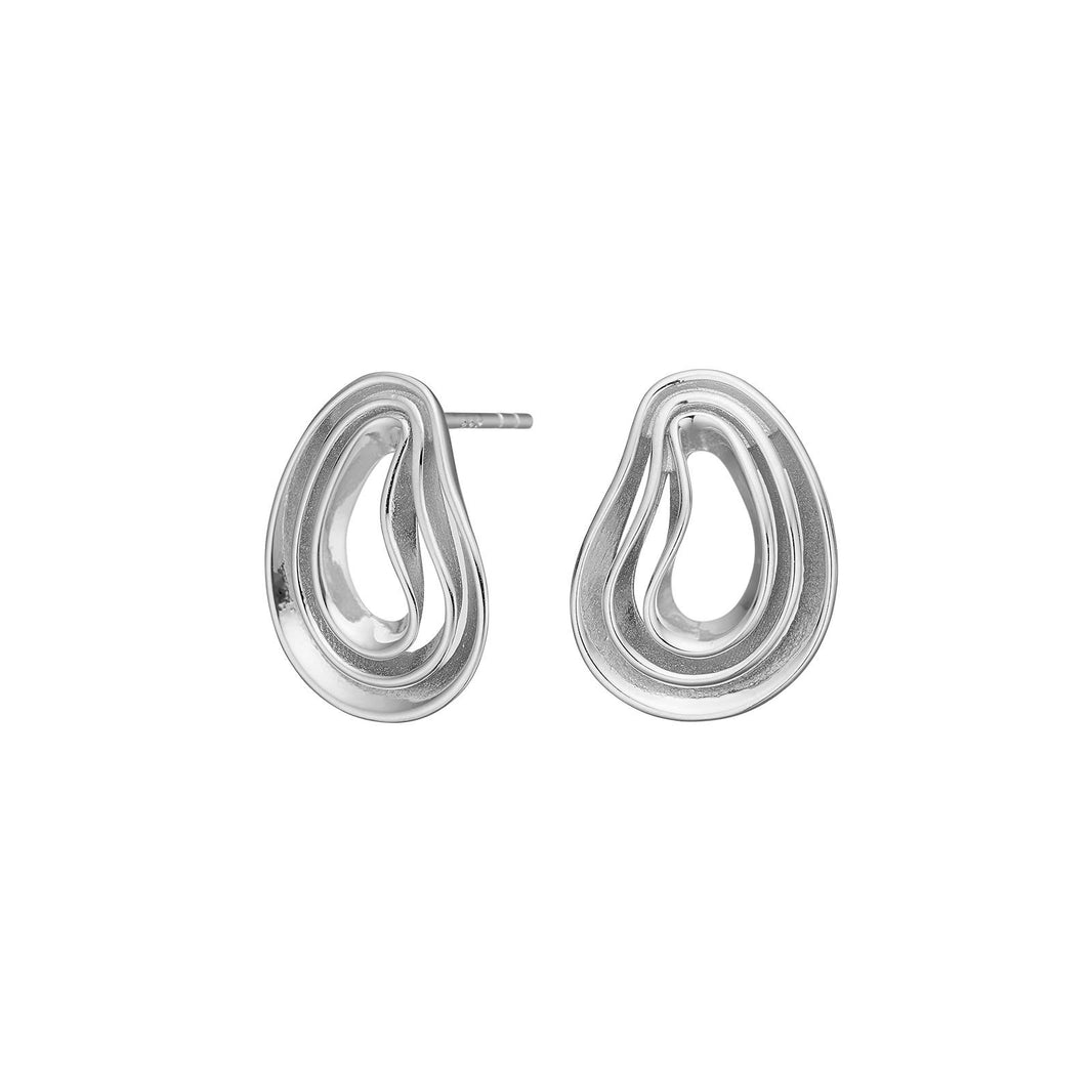 Rhd. silver earrings