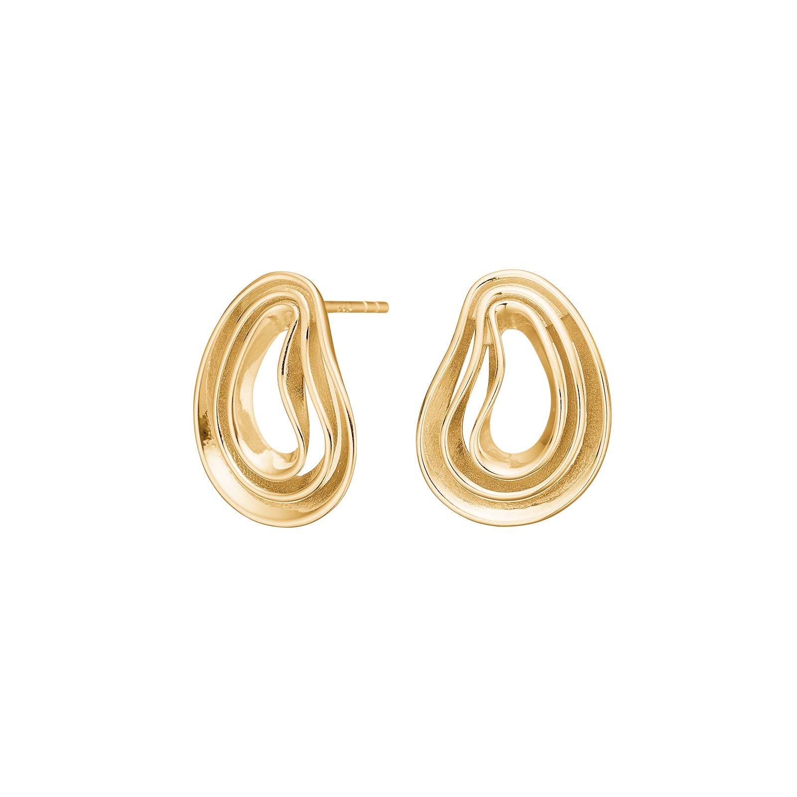 Gold plated silver earrings