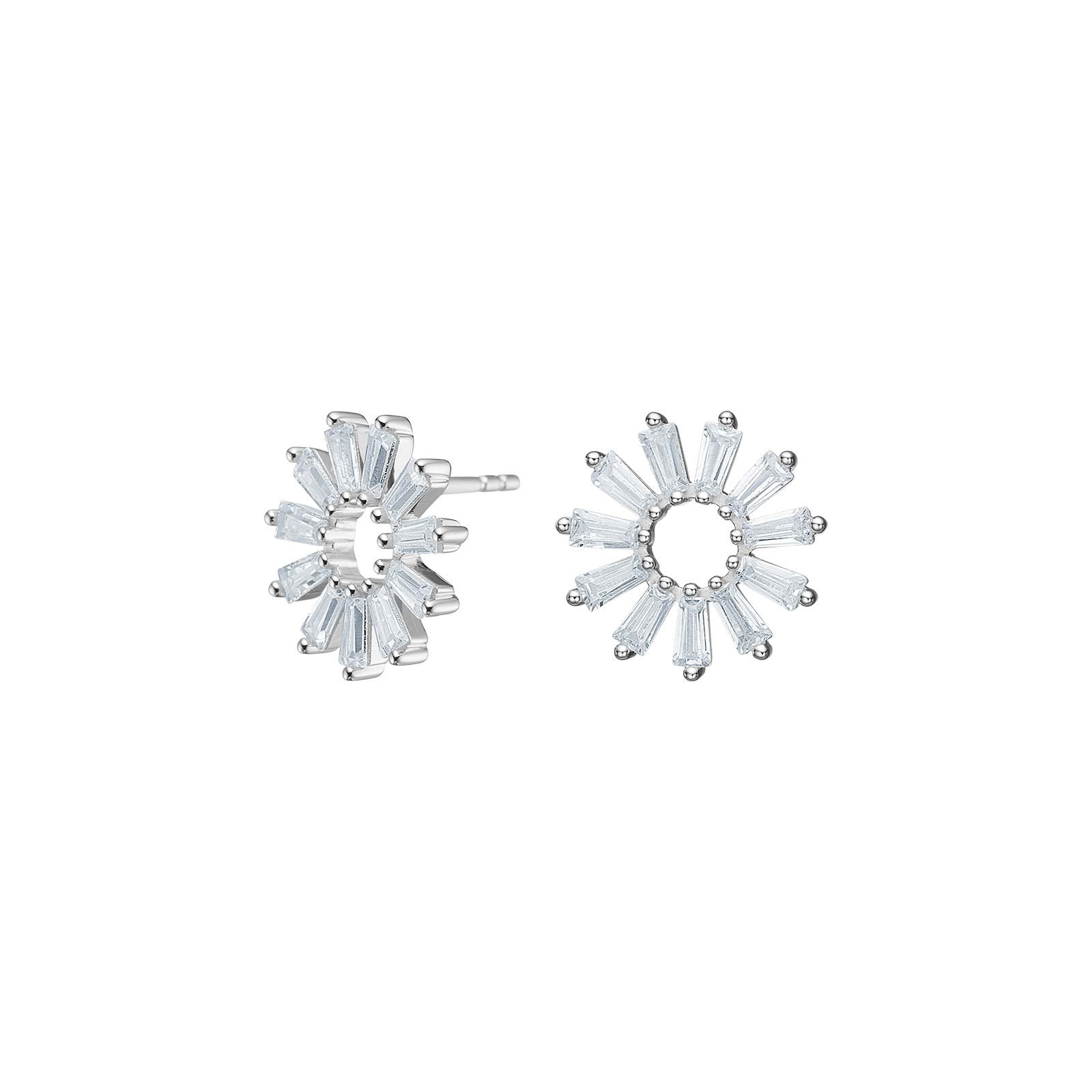 Silver earrings ROSETTANOR