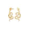Silver earring large SNAKE52