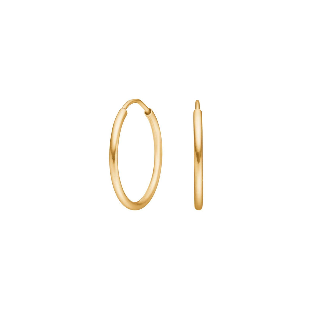 14ct. gold hoops 17mm
