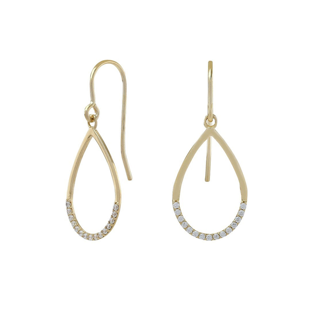 8kt. guldørehænger m/cz