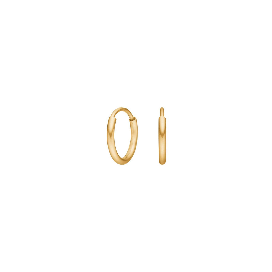 14ct. gold hoops 8mm