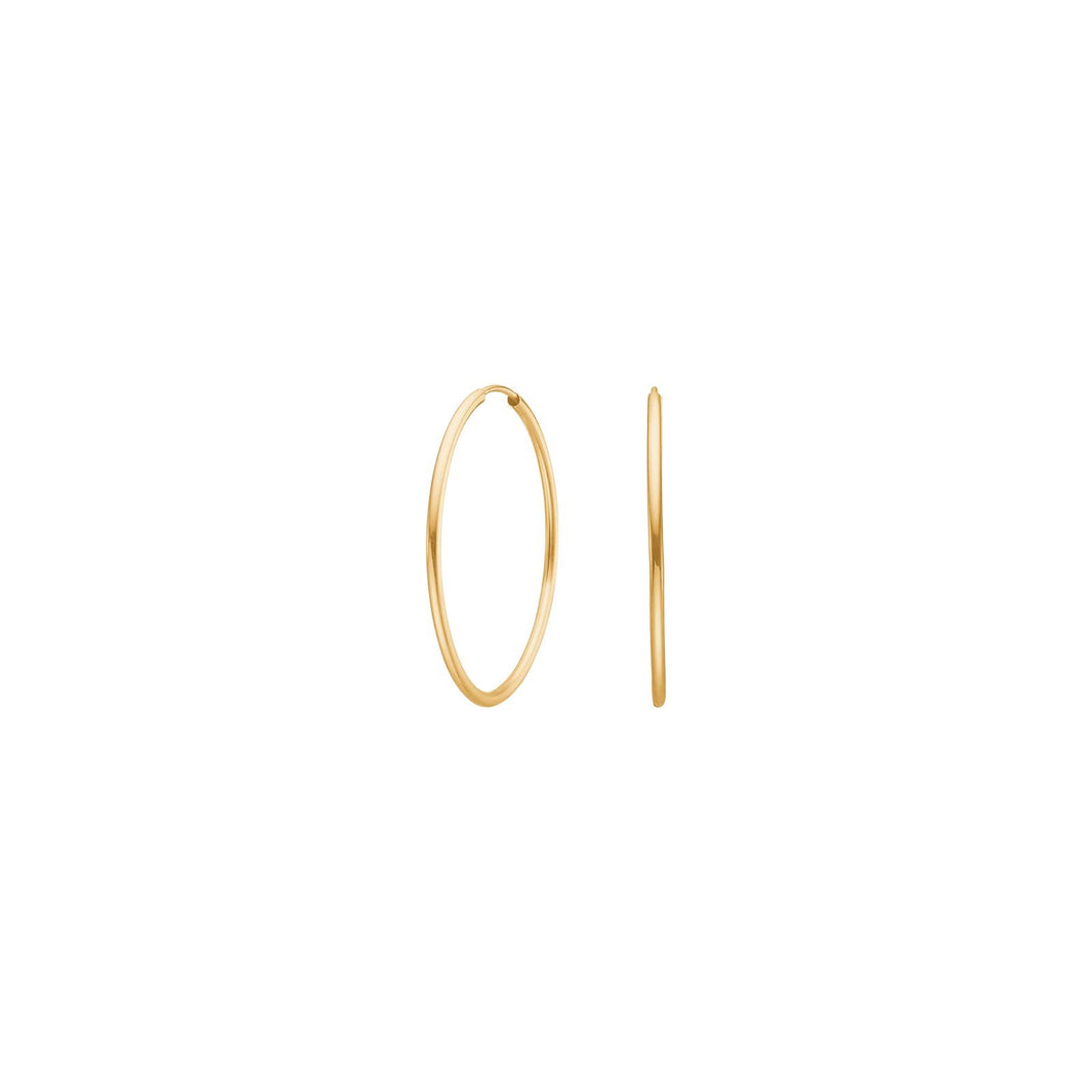 14ct. gold hoops 30mm