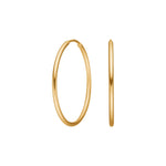 14ct. gold hoops 28mm