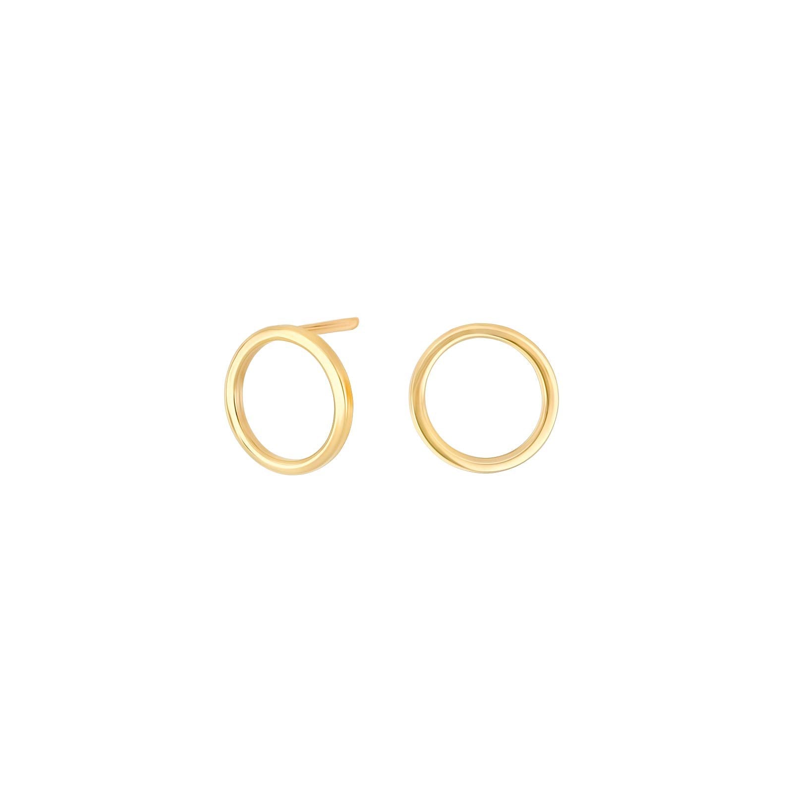 8ct. gold earrings circle
