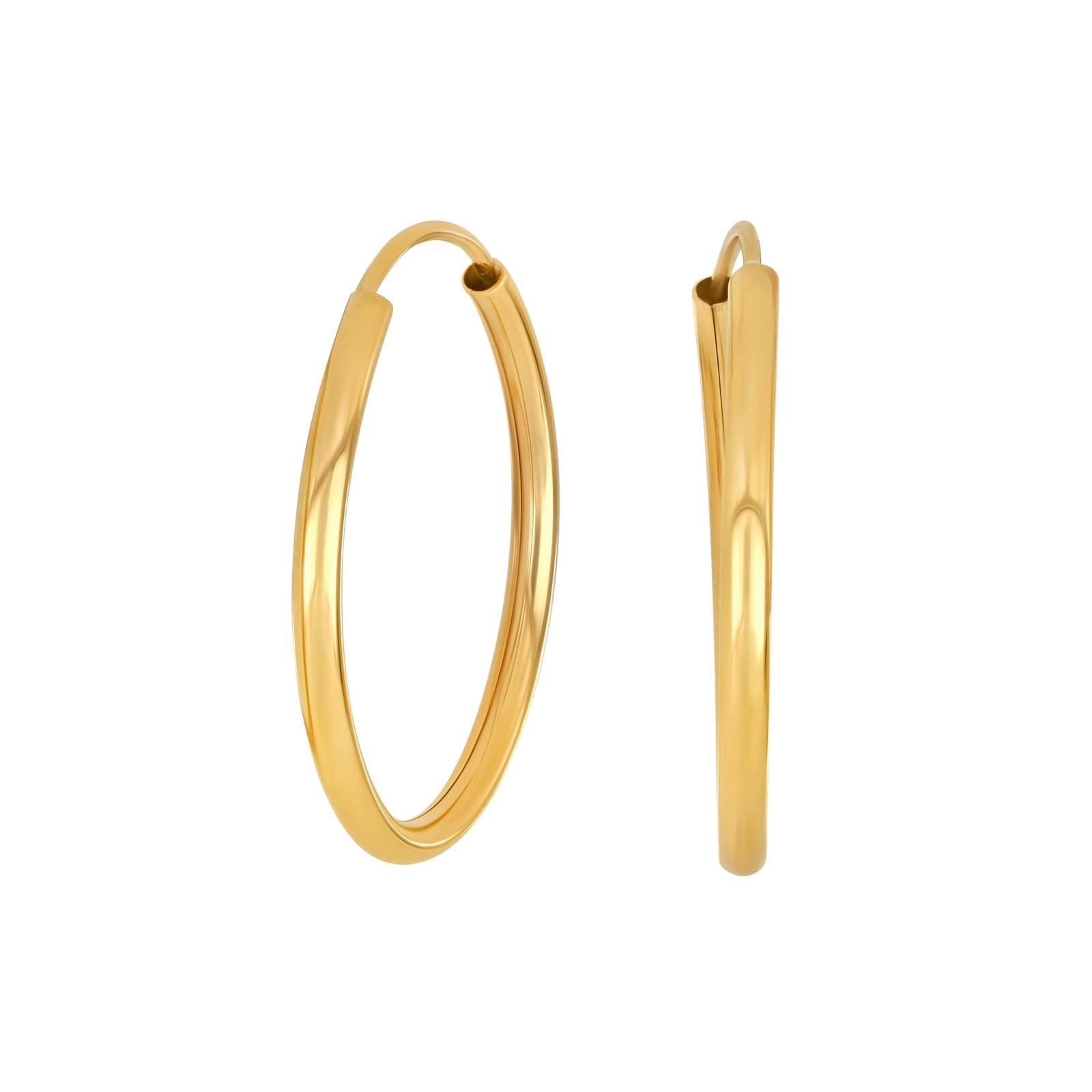 8ct. gold hoops 25x2mm