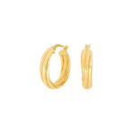8ct. gold hoops