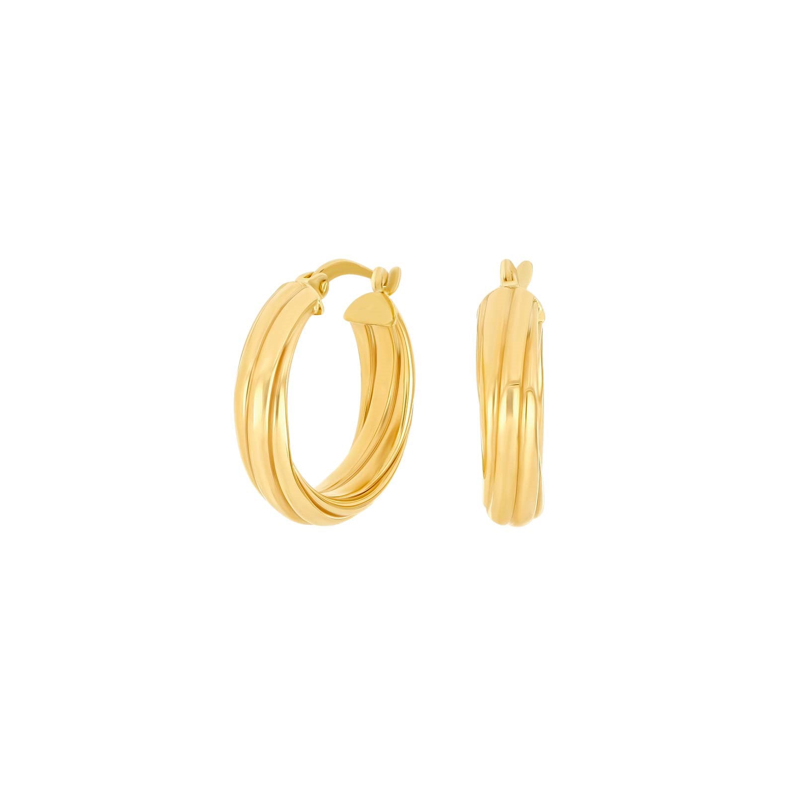 8ct. gold hoops