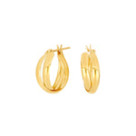 8ct. gold hoops