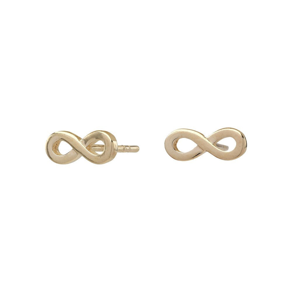 8ct. gold earrings infinity