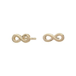 8ct. gold earrings infinity