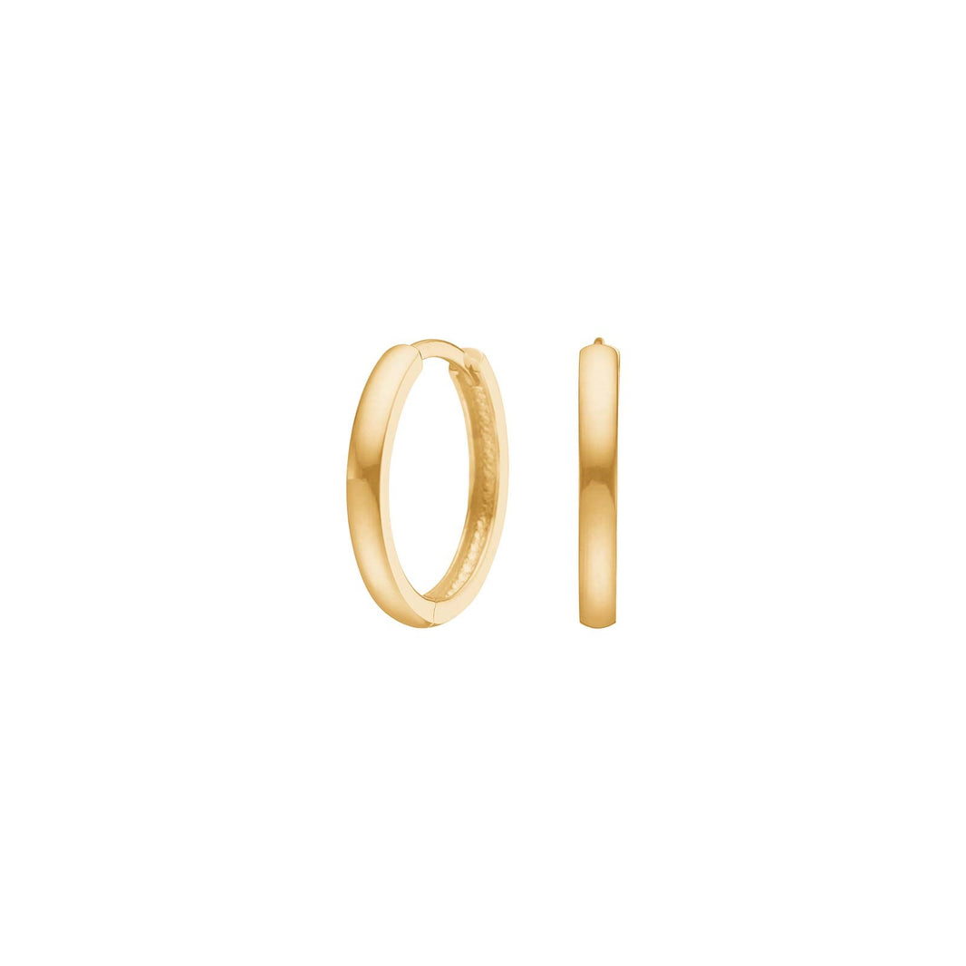 8kt. guldcreoler 2x16mm