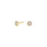 8ct. gold earrings w/cz