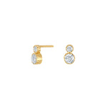 8ct. gold earrings w/cz