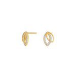 8ct. gold earrings w/cz