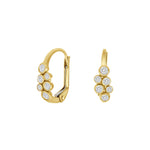 8ct. gold hoops w/cz