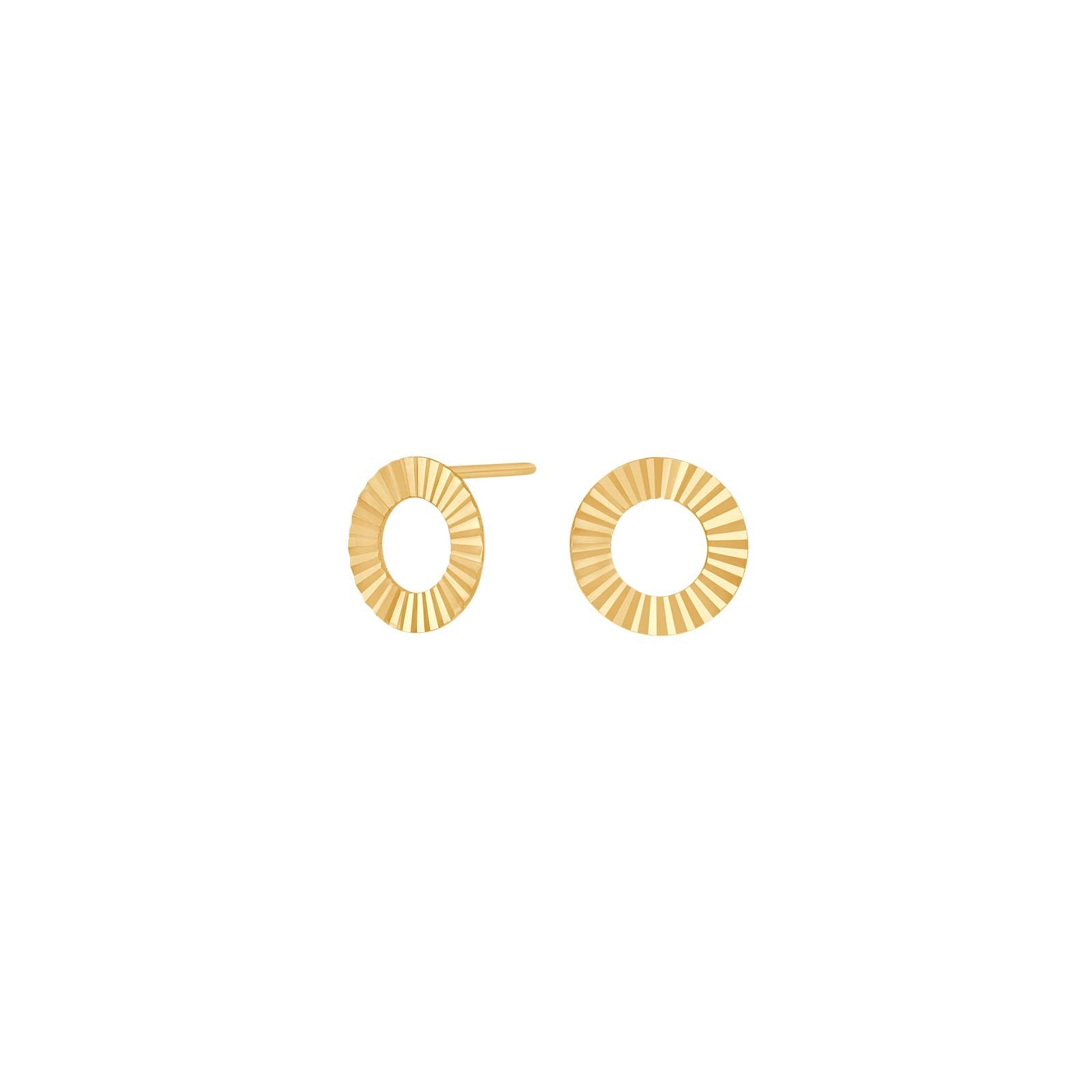 8ct. gold earrings circle